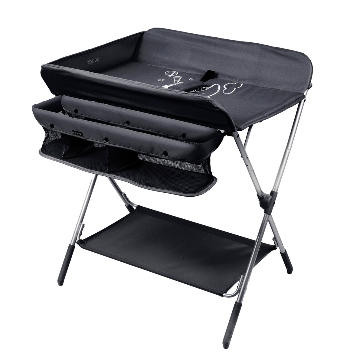 Mudador Plegable Nappytime Negro